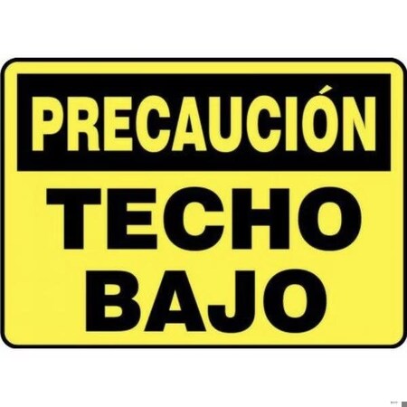 Accuform OSHA CAUTION Safety Sign LOW SHMECR621VA SHMECR621VA